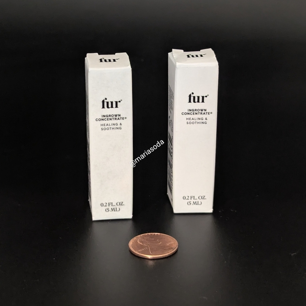 Two Fur Ingrown Concentrate serum mini bottles BNIB
